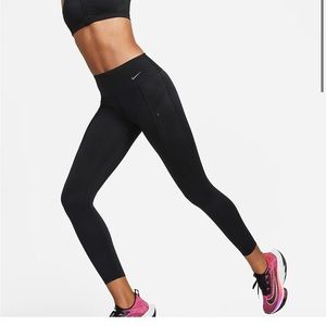 Firm-Support Mid-Rise Leggings with Pockets - Nike Run  Fast - black - NEW tags